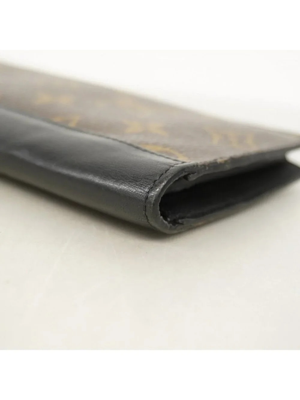 Louis Vuitton Wallet Monogram Macassar Portofoy Utah Non Brown